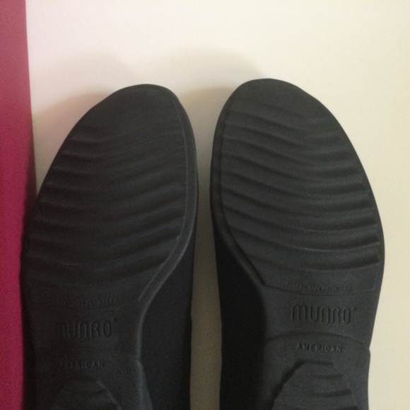 Munro Traveler Size 8W Black Stretch Comfort Shoes #741687 USA - Picture 10 of 16